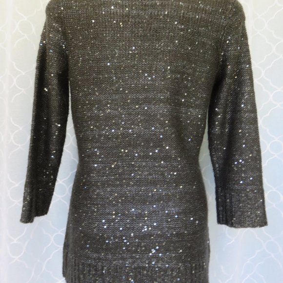 Dark Gray Sequined  Sweater .......225 - Picture 5 of 7